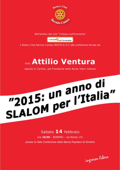 2015: un anno di SLALOM per l�Italia